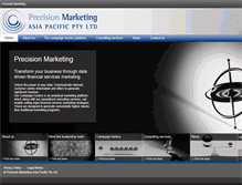 Tablet Screenshot of precisionmarketingapac.com